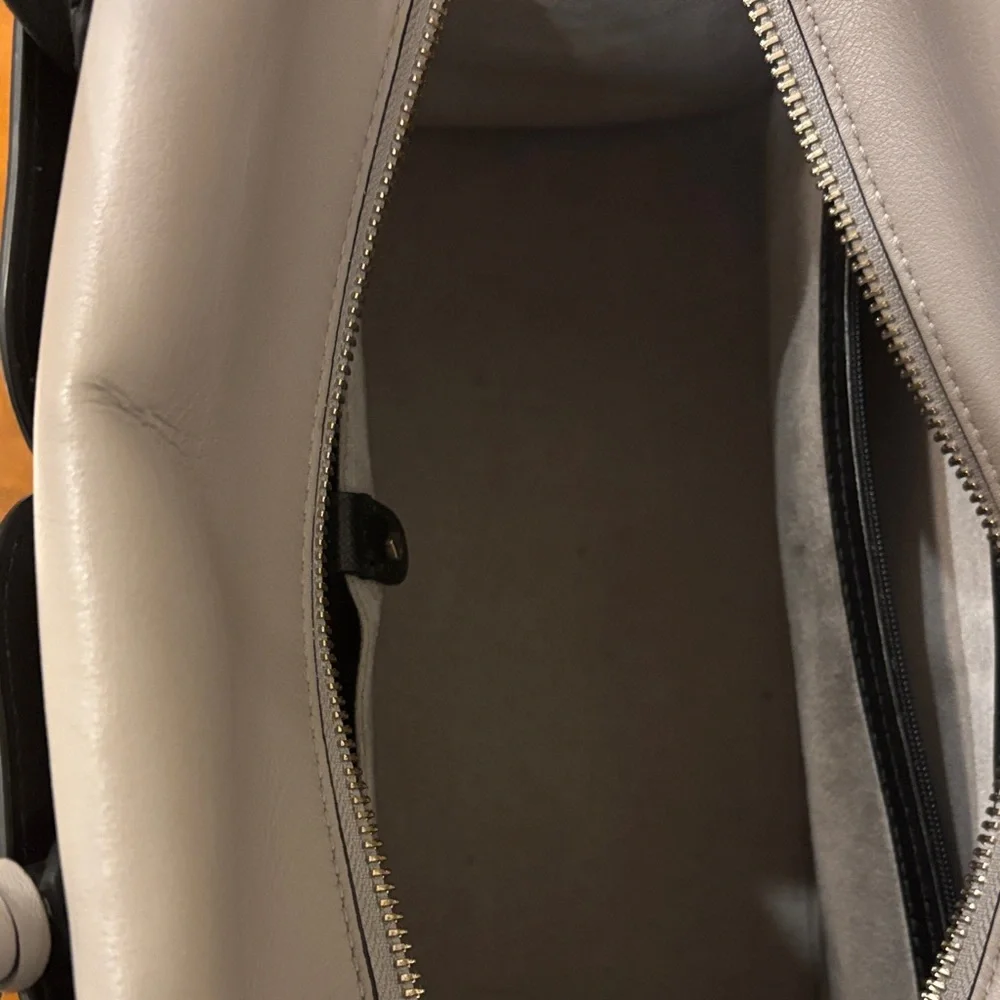 Kate Spade New York‎ Spencer Medium Satchel two-tone black/grey leather